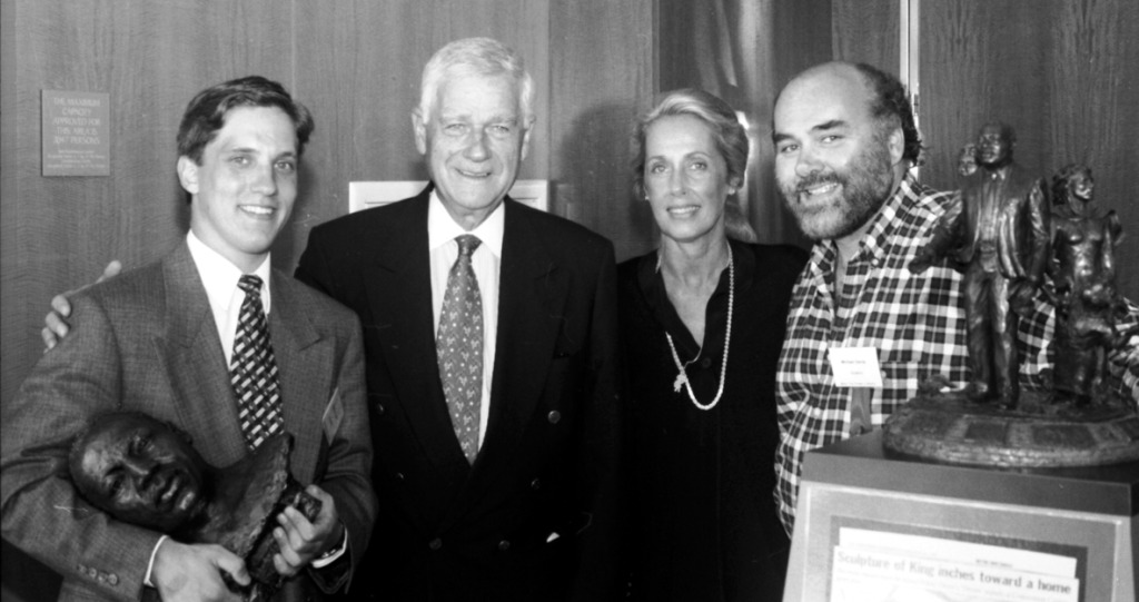 Charles Lewis with Senator Mark Hatield, Cheryl Perrin and Michael Dente.